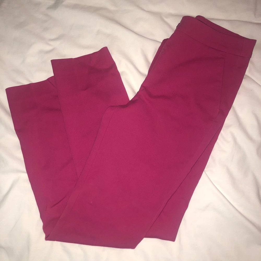 Fuchsia tapered dress pants